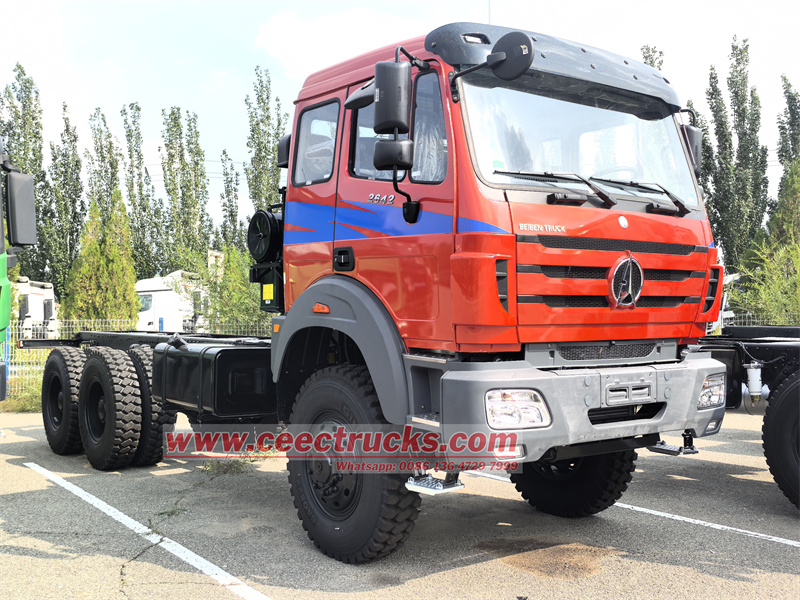 Beiben All Wheel Driving 6x6 Cargo Truck Chassis