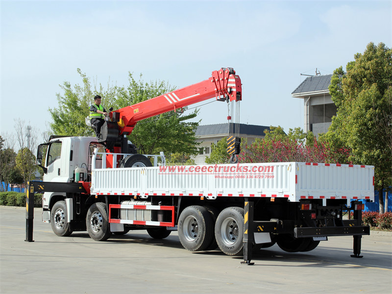 Howo 8x4 crane truck