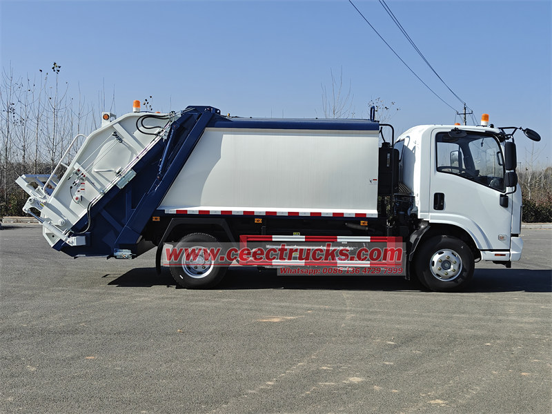 ISUZU 6cbm trash compactor truck manufacturer