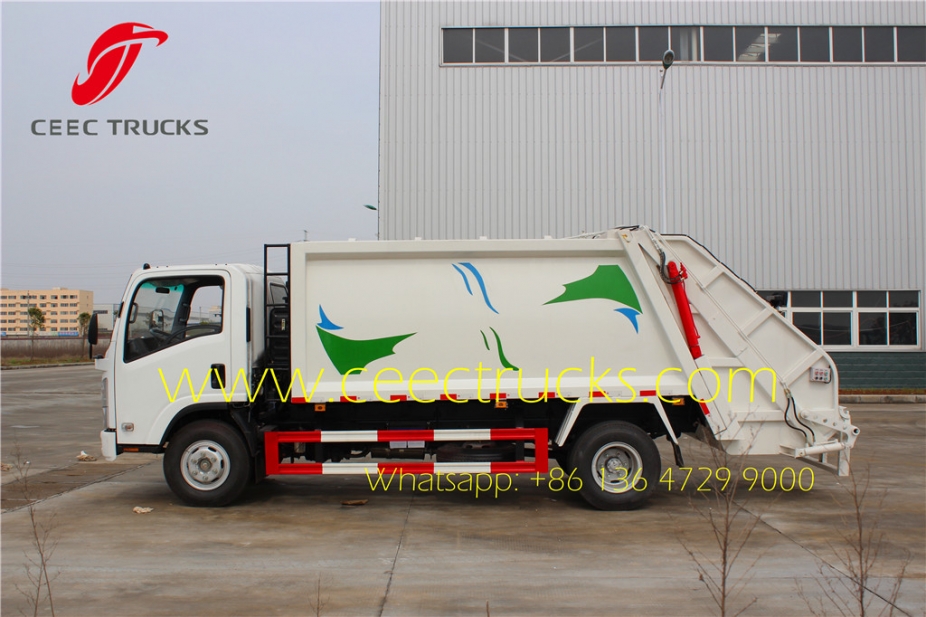 Japanese ISUZU 8 CBM trash compression truck