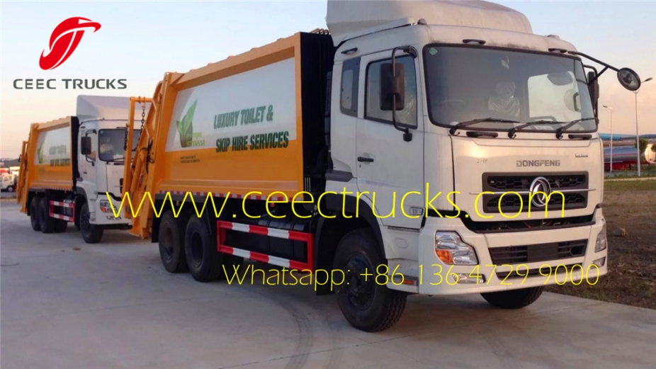 Best 20 CBM dongfeng garbage compactor truck