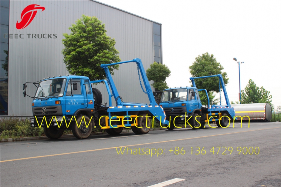 best dongfeng 10 CBM skip loader truck