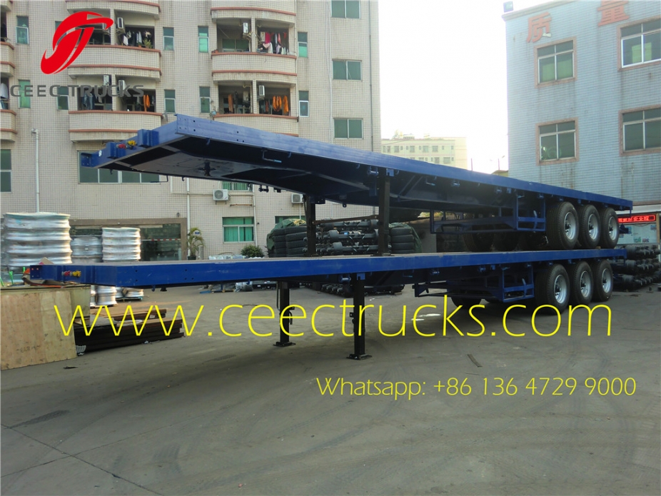 70T Bogie suspension trailer hot sale in Africa countries