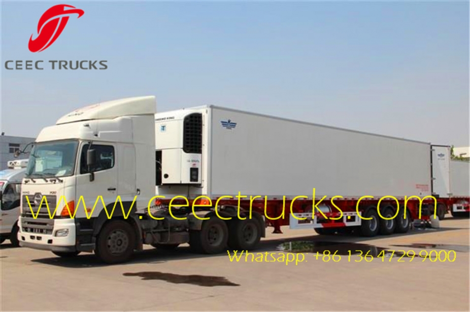 Phillippine 60 CBM refrigerated semitrailer supply