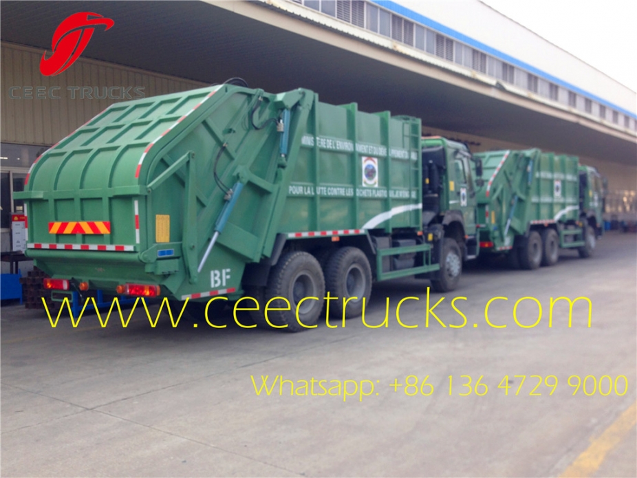 howo 336HP china garbage truck 20 CBM capacity waste management vehicle