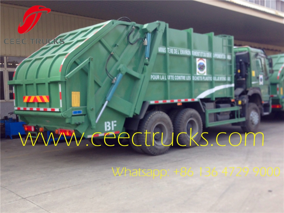 howo 336HP china garbage truck 20 CBM capacity waste management vehicle