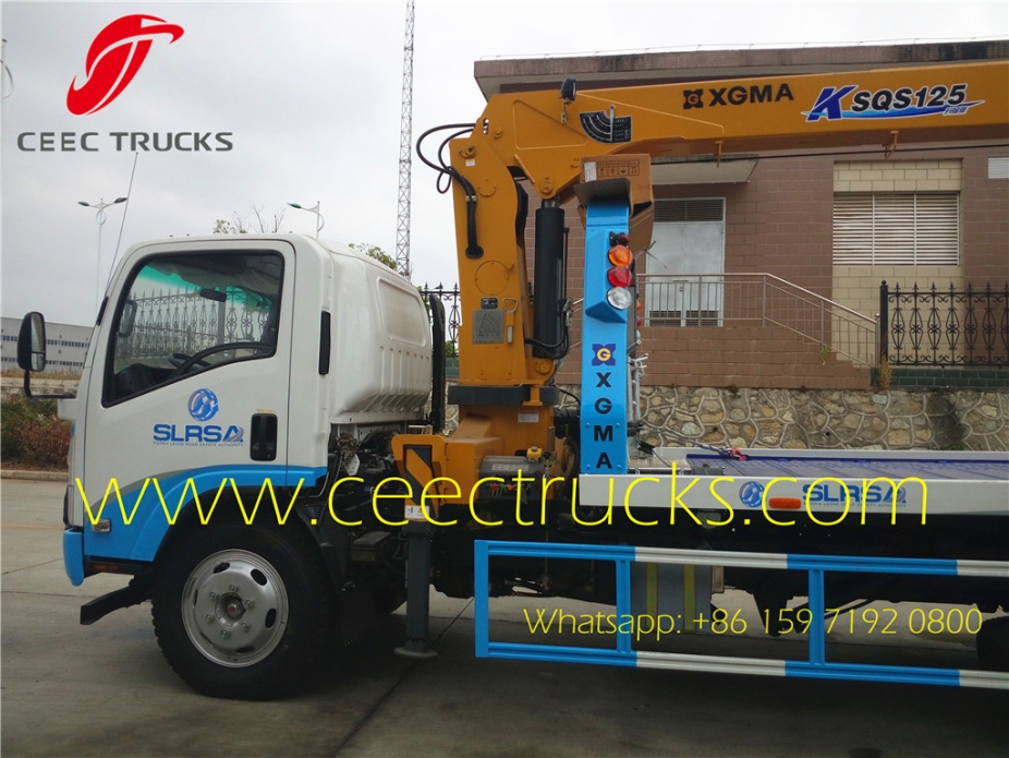 Sierra Leone City emergercy road wrecker ISUZU 5T street recuse truck manufacturer