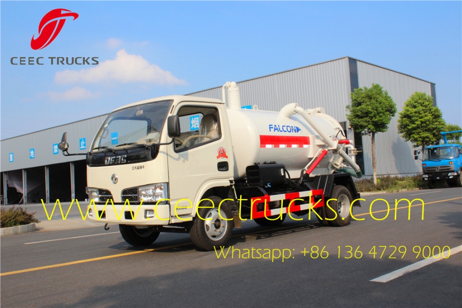 Manufacturer supply dongfeng 4CBM cesspit emptier truck lowest price