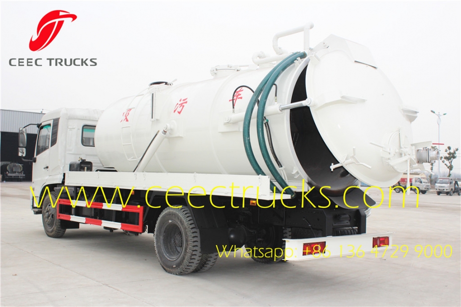 Dongfeng / ISUZU vacuum sewage suction truck 12cbm withe colour for UN