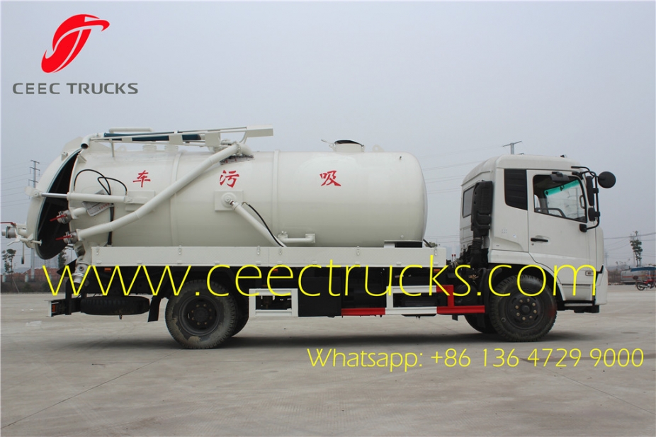 Dongfeng / ISUZU vacuum sewage suction truck 12cbm withe colour for UN