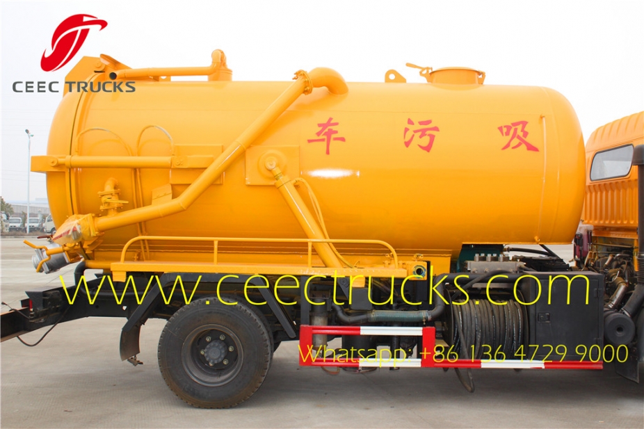 Dongfeng 6000liters vacuum suction tanker truck supplier