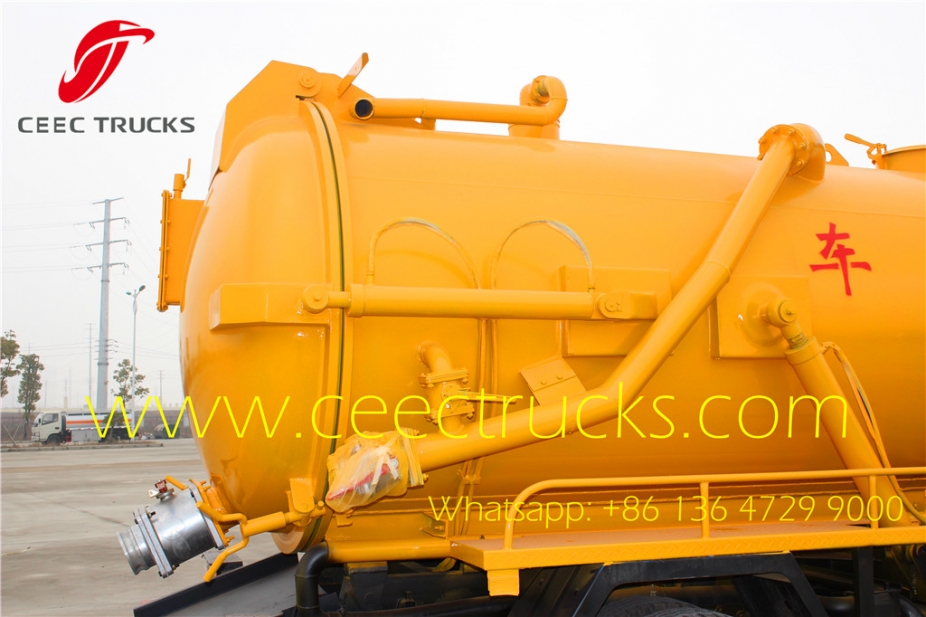 Dongfeng 6000liters vacuum suction tanker truck supplier