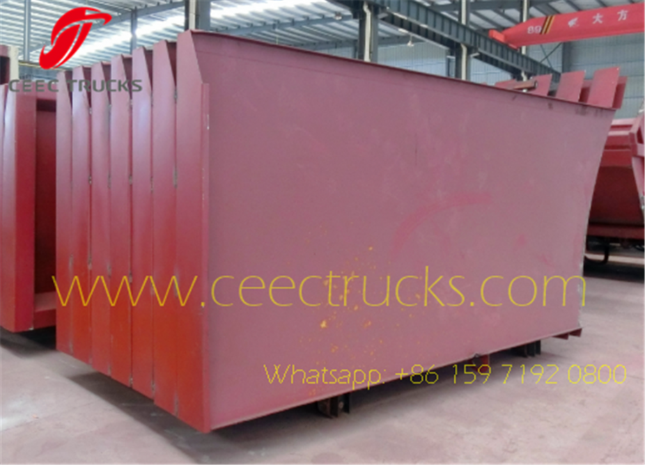 Garbage compactor truck body side plate assembly