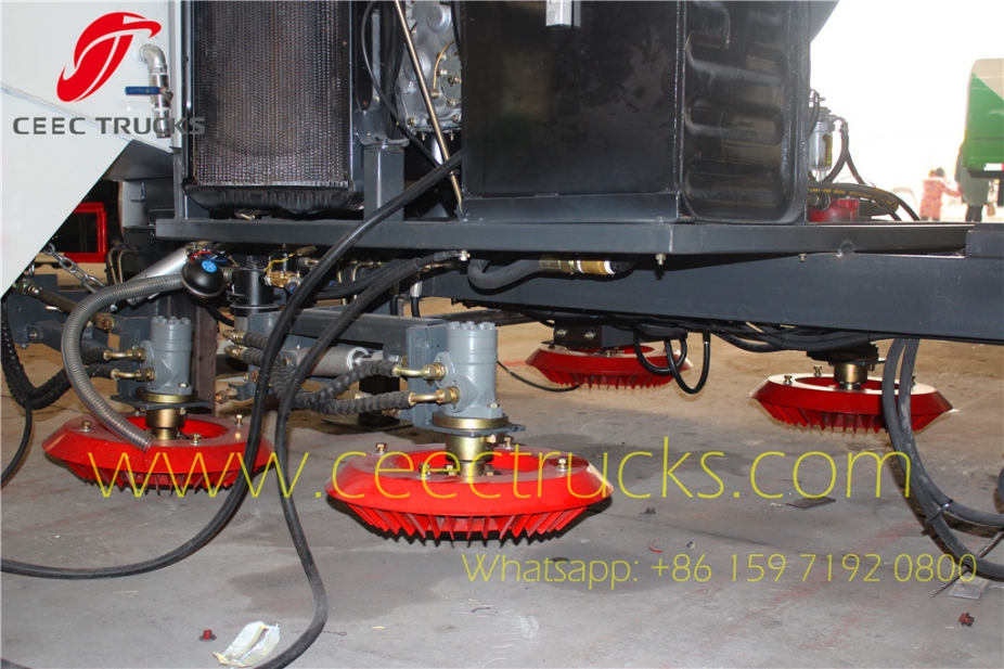 sweeper bracket and plate service for road cleaning