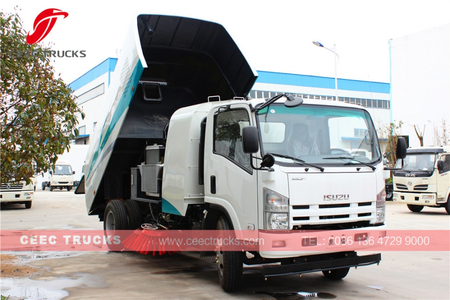 Best quality ISUZU 8000L road sweeper truck