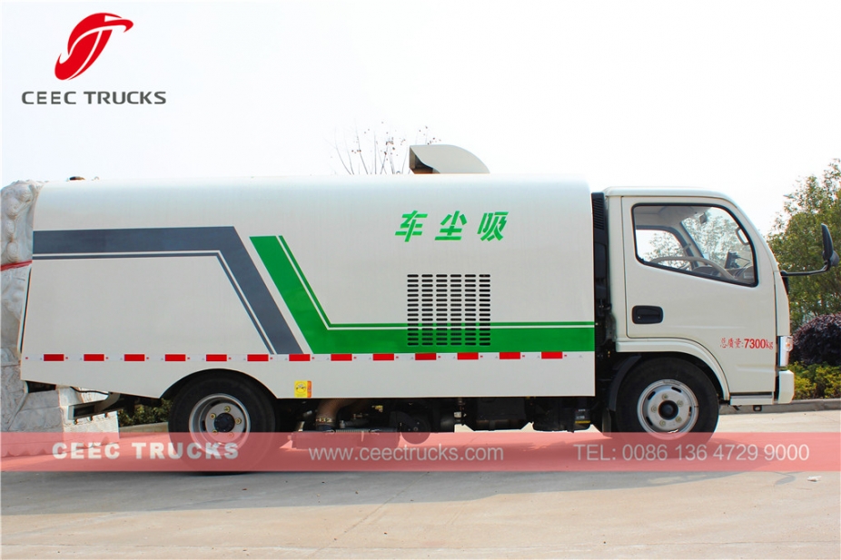 Truk penyapu jalan vakum Dongfeng 5000L