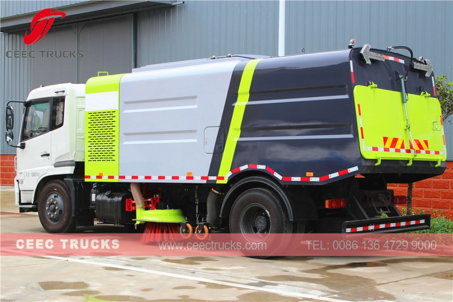 Kendaraan penyapu jalan Dongfeng 12.000L