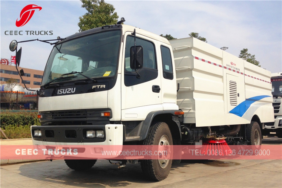 Truk penyapu jalan ISUZU 12CBM