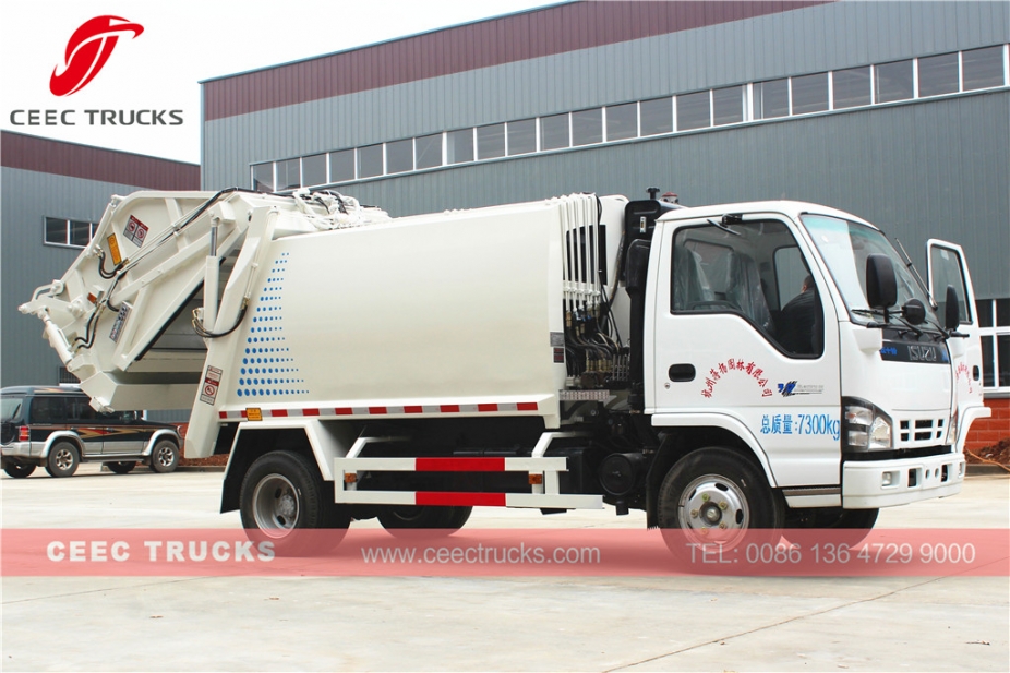 Kendaraan kompresor sampah ISUZU 5000L