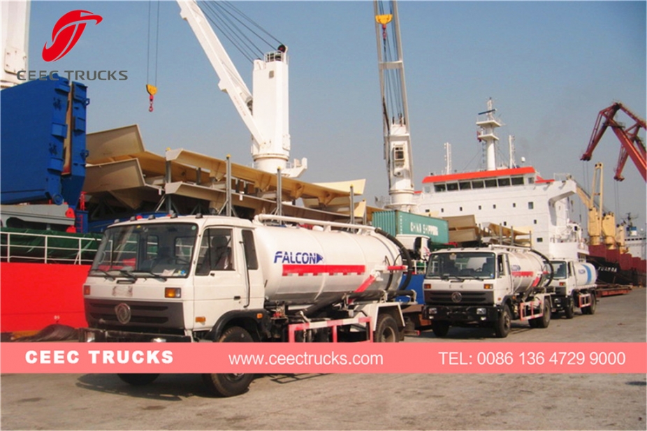 Truk tangki vakum Dongfeng 10.000L