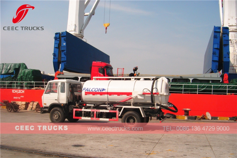 Truk tangki vakum Dongfeng 10.000L