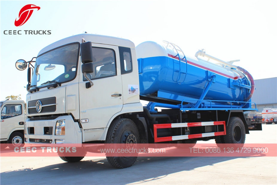 Truk saluran pembuangan vakum Dongfeng 10.000L