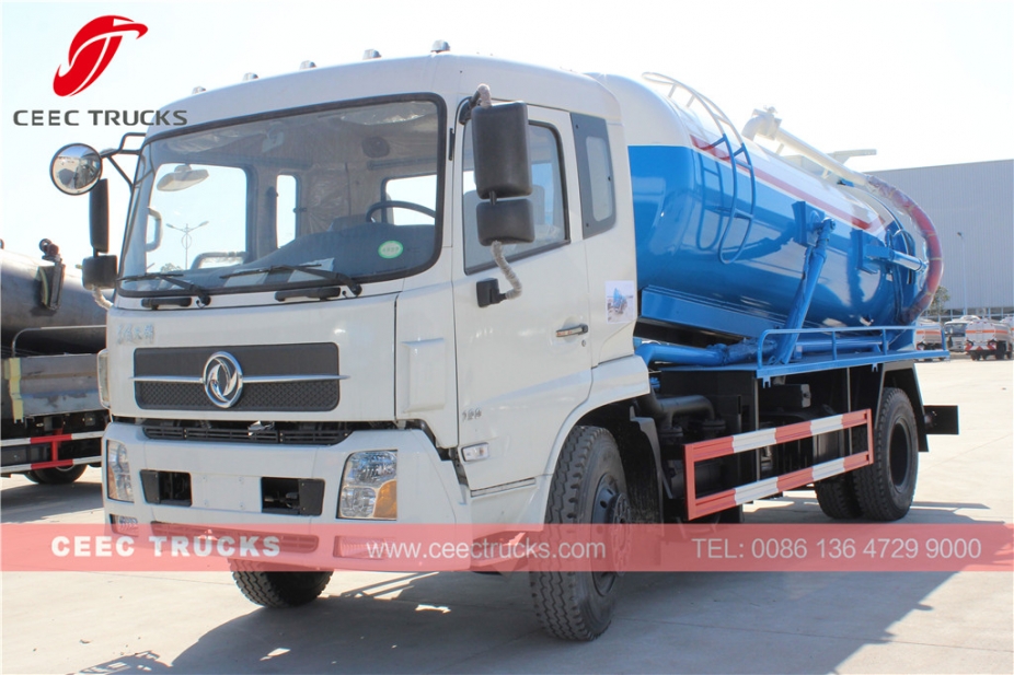 Truk saluran pembuangan vakum Dongfeng 10.000L