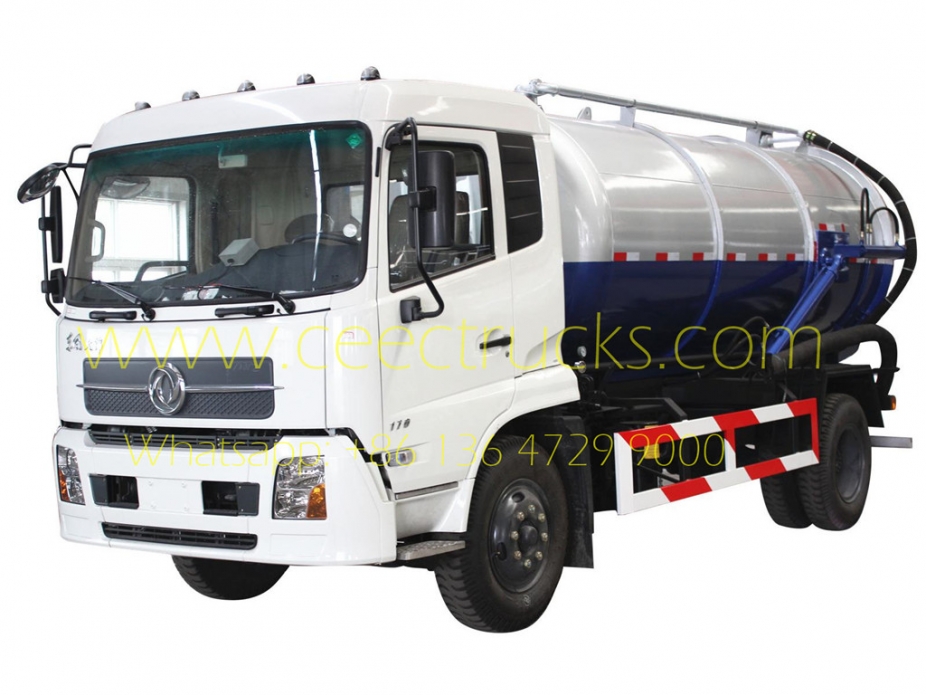 Truk tangki vakum Dongfeng 10.000L