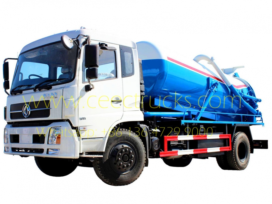 Truk saluran pembuangan vakum Dongfeng 10.000L