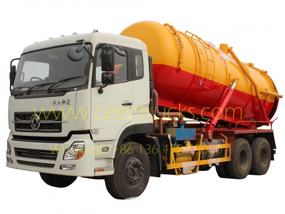 Truk tanker penghisap limbah vakum Dongfeng 16CBM