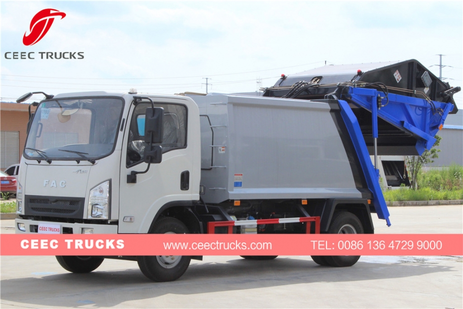 FAW 5000L refuse compactor truck