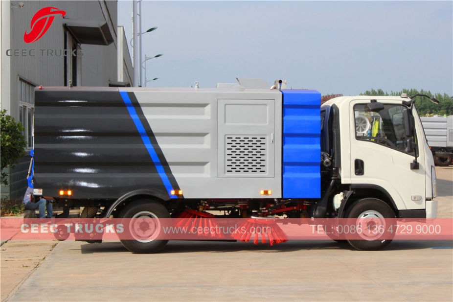 FAW 5CBM road sweeper truck low price