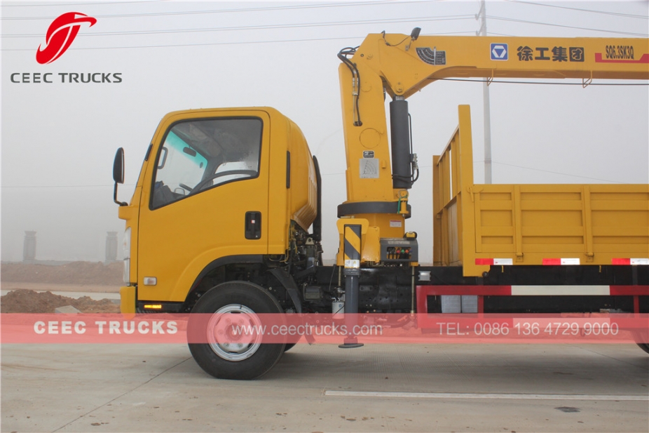 ISUZU 6.3 T crane truck export Rowanda