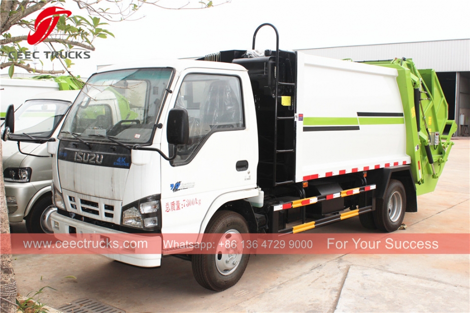 ISUZU 5cbm garbage compactor truck