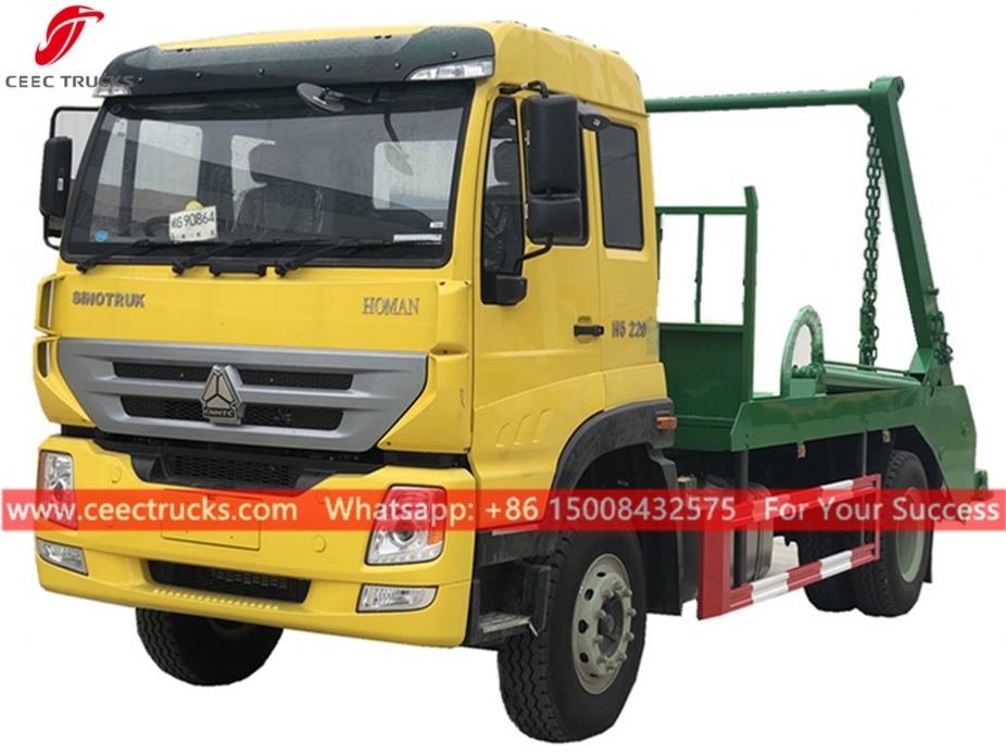 SINOTRUK 10CBM Skip Loader truck to Africa