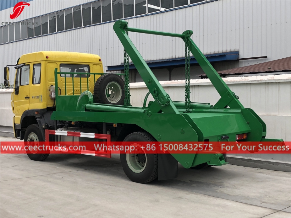 SINOTRUK 10CBM Skip Loader truck to Africa