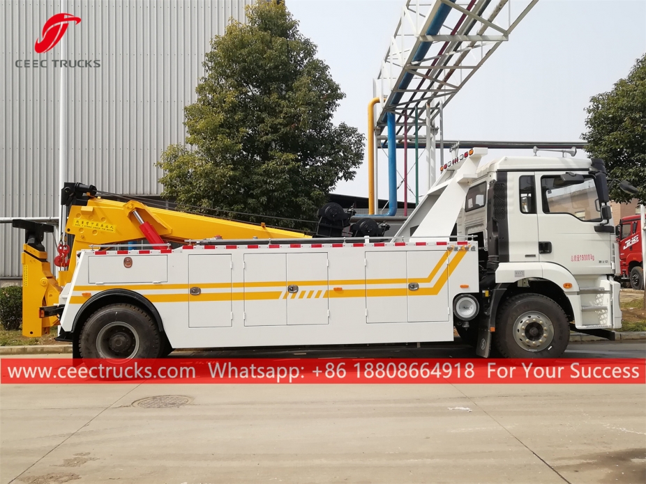 Truk penghancur SHACMAN 12Ton