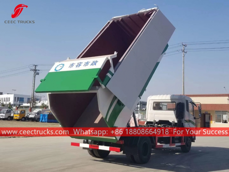 Dumper sampah hidrolik 12CBM DONGFENG