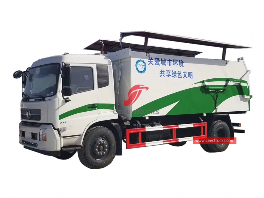 Dumper sampah hidrolik 12CBM DONGFENG