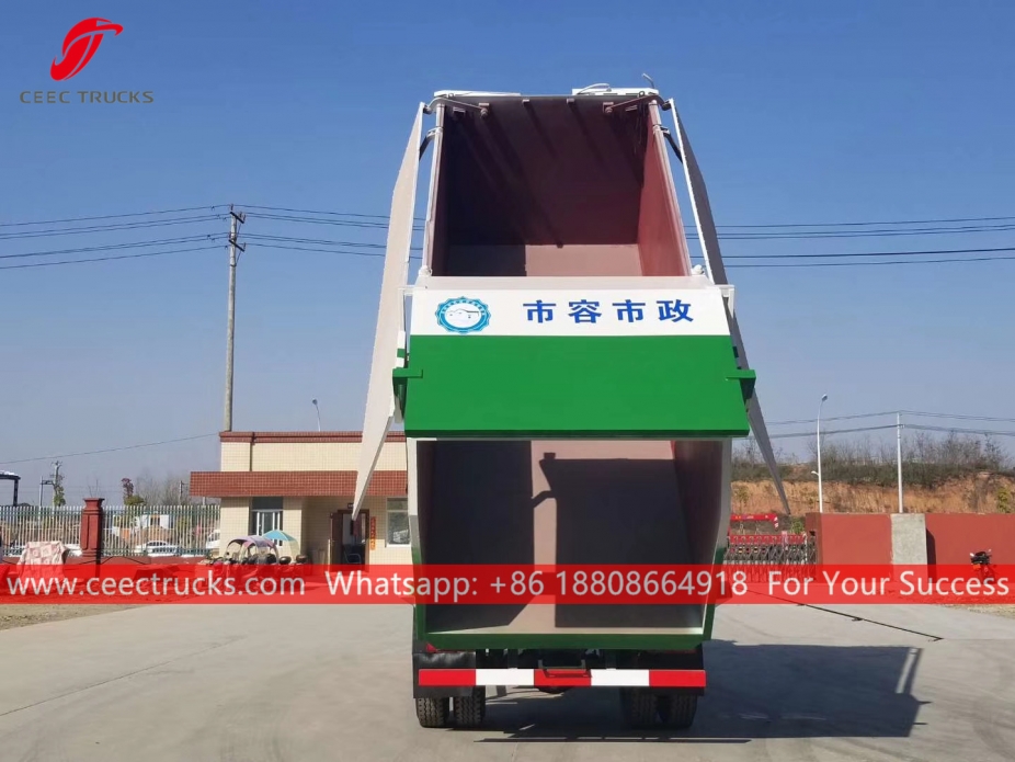 Dumper sampah hidrolik 12CBM DONGFENG