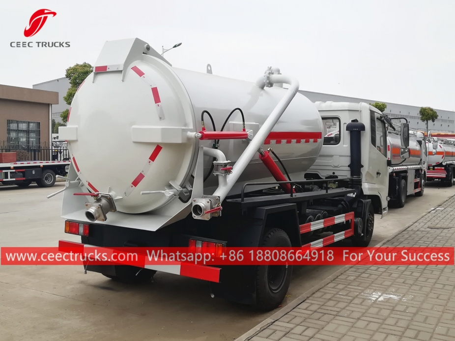 Truk Tanker Penghisap Limbah 8.000 Liter DONGFENG