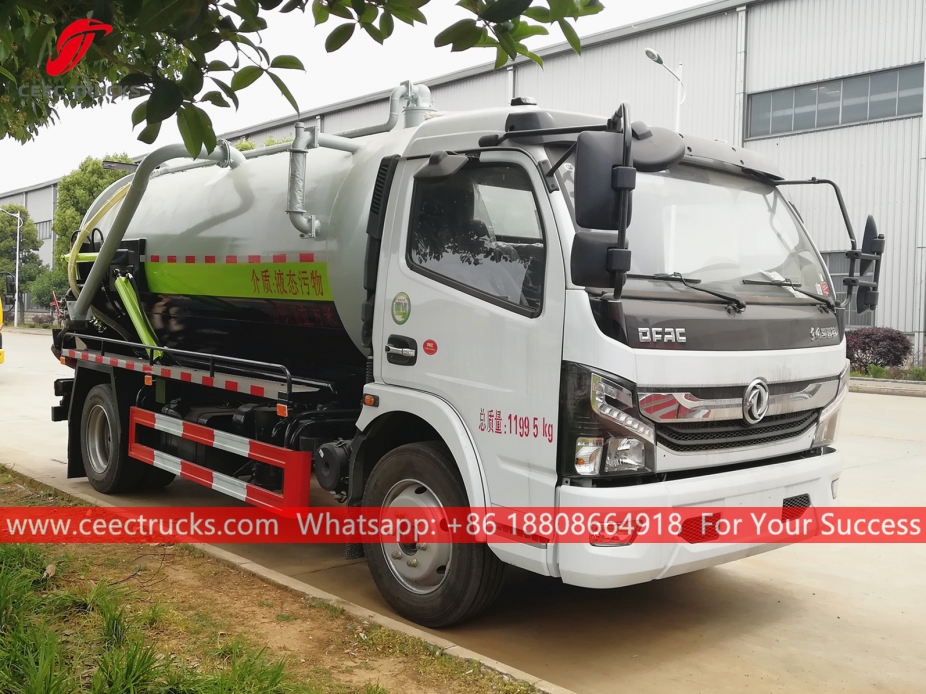 Truk Penghisap Limbah Vakum 8.000 Liter DONGFENG