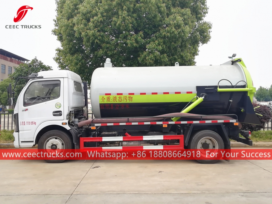 Truk Penghisap Limbah Vakum 8.000 Liter DONGFENG