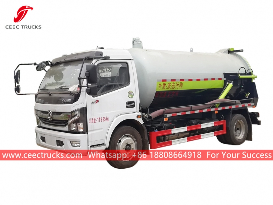 Truk Penghisap Limbah Vakum 8.000 Liter DONGFENG