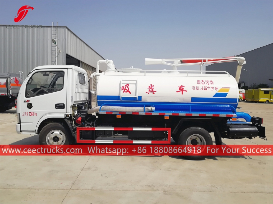 Truk Pengisap Septik 4.500 Liter DongFeng