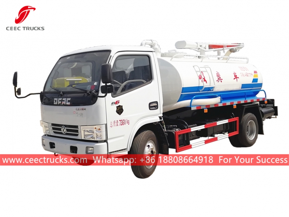 Truk Pengisap Septik 4.500 Liter DongFeng