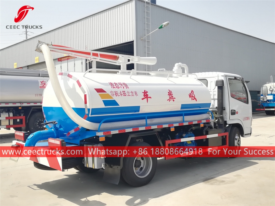 Truk Pengisap Septik 4.500 Liter DongFeng