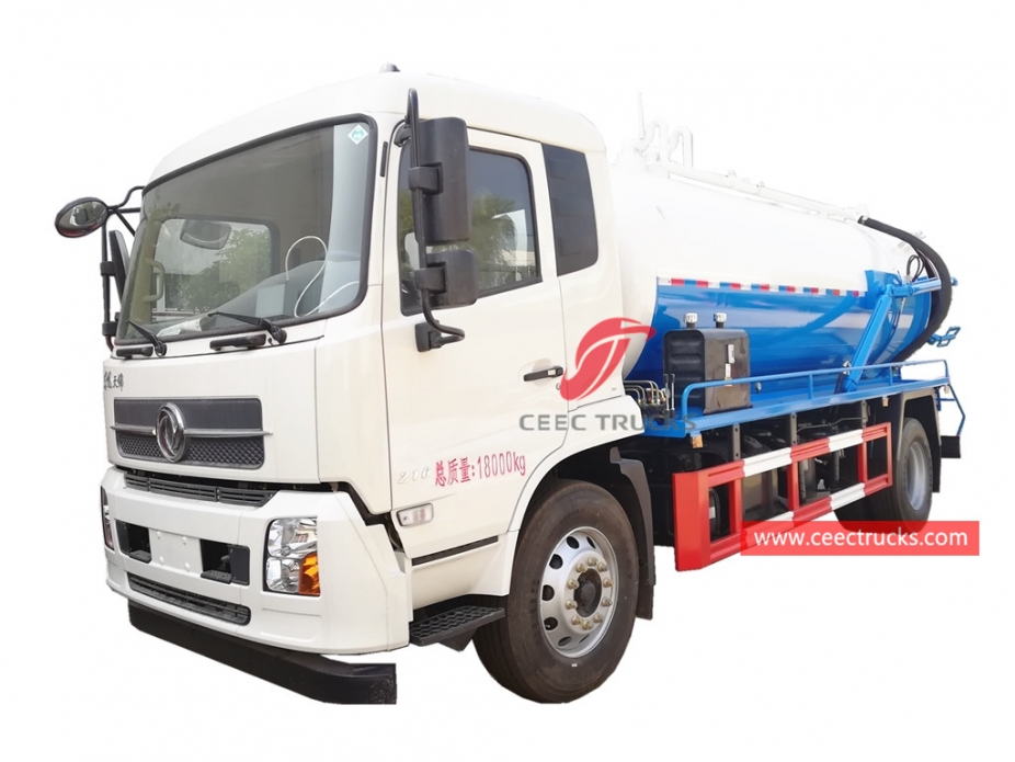 Truk Tangki Limbah Vakum 10CBM DONGFENG