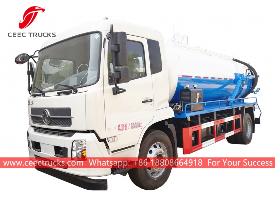 Truk Tangki Limbah Vakum 10CBM DONGFENG