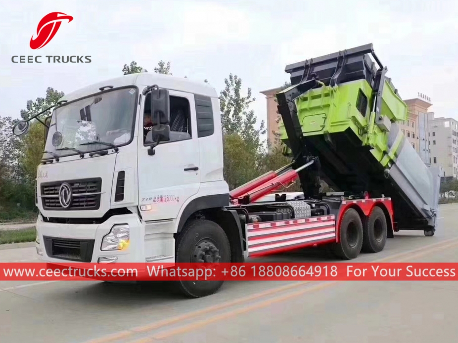 Truk pengangkat Kait Pemadat Dongfeng